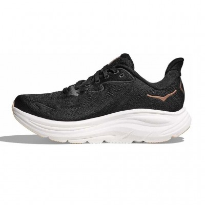 HOKA CLIFTON 10 1162031 BRGL ΜΑΥΡΟ ΛΕΥΚΟ