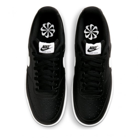 NIKE COURT VISION LOW NN DH2987 001 ΜΑΥΡΟ