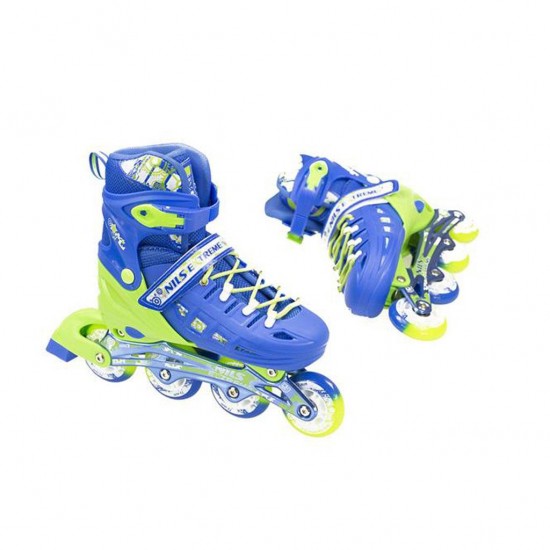 INLINE SKATES NILS EXTREME NA 1005A 03 ΓΑΛΑΖΙΟ/ΠΡΑΣΙΝΟ