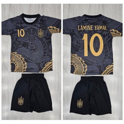 ΡΕΠΛΙΚΑ ΟΜΑΔΩΝ ΠΑΙΔΙΚΟ ΣΕΤ KIDS SET LAMINE YAMAL ΜΑΥΡΟ ΧΡΥΣΟ