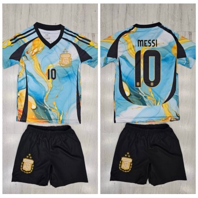 ΡΕΠΛΙΚΑ ΟΜΑΔΩΝ ΠΑΙΔΙΚΟ ΣΕΤ KIDS SET MESSI ΓΑΛΑΖΙΟ ΚΙΤΡΙΝΟ