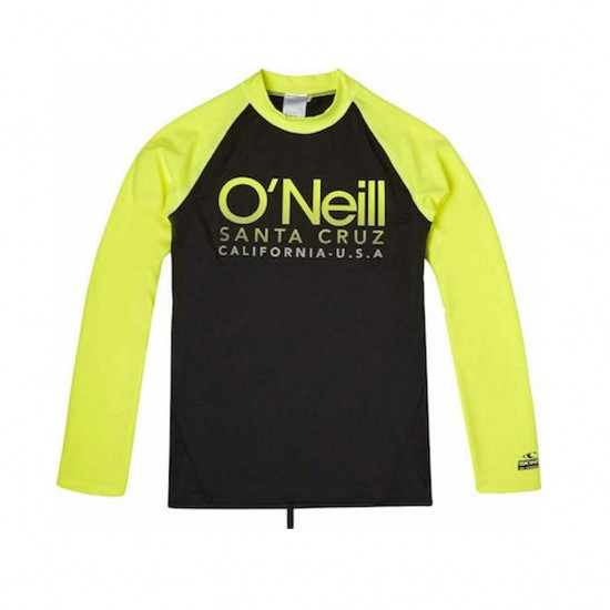 O NEILL UV T-SHIRT KIDS 1A1670J 9010 1A1670J 9010 01 ΜΑΥΡΟ ΚΙΤΡΙΝΟ