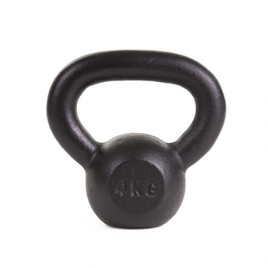 OPTIMUM KETTLEBELL BLACK MATT 4KG CX-DB602-4