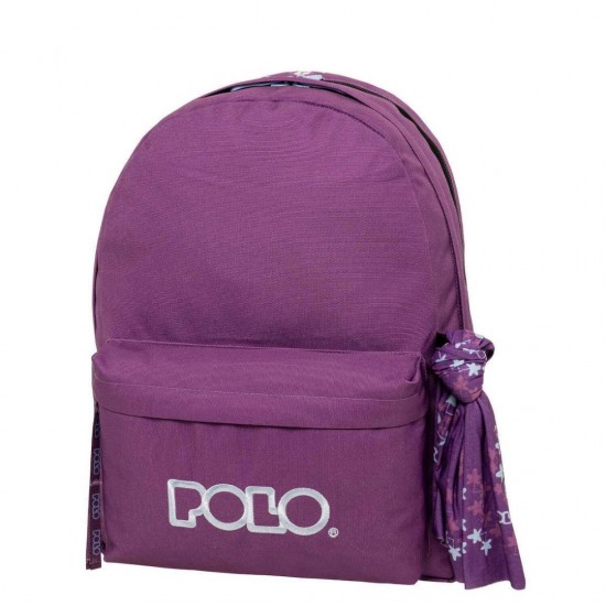 ΣΑΚΙΔΙΟ POLO DOUBLE SCARF 901235 4657 ΒΙΟΛΕΤΙ ΑΝΟΙΧΤΟ ΚΥΑΝΟ