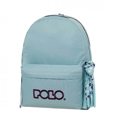 ΣΑΚΙΔΙΟ POLO DOUBLE SCARF 901235 5347 ΓΑΛΑΖΙΟ ΜΩΒ