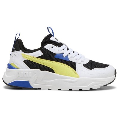 PUMA TRINITY LITY JR 391443 14 ΛΕΥΚΟ ΜΑΥΡΟ ΚΙΤΡΙΝΟ
