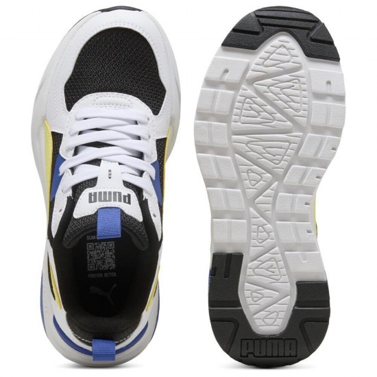 PUMA TRINITY LITY JR 391443 14 ΛΕΥΚΟ ΜΑΥΡΟ ΚΙΤΡΙΝΟ