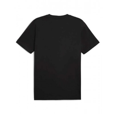 PUMA ESS TEE 682536 01 ΜΑΥΡΟ ΛΕΥΚΟ