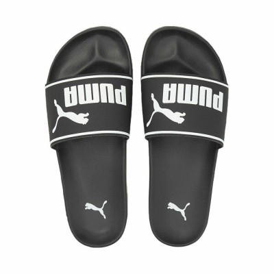 PUMA LEADCAT 2.0 SLIDES 384139 01 ΜΑΥΡΟ ΛΕΥΚΟ