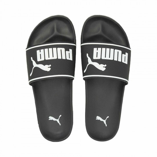 PUMA LEADCAT 2.0 SLIDES 384139 01 ΜΑΥΡΟ ΛΕΥΚΟ