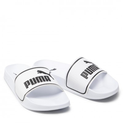 PUMA LEADCAT 2.0 SLIDES 384139 02 ΛΕΥΚΟ ΜΑΥΡΟ