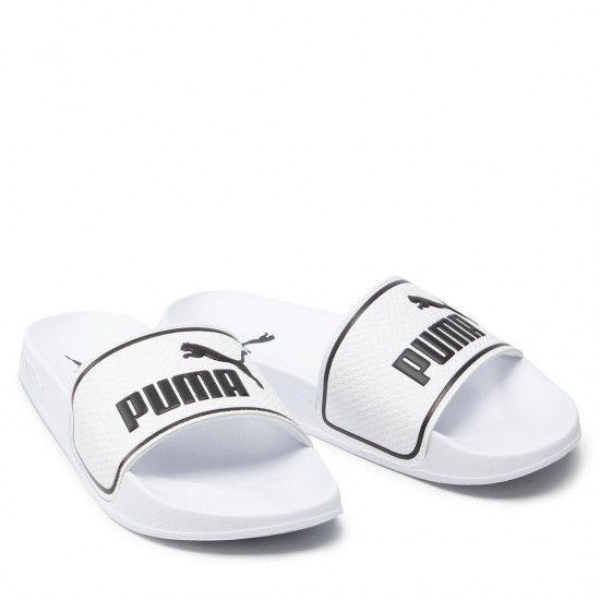 PUMA LEADCAT 2.0 SLIDES 384139 02 ΛΕΥΚΟ ΜΑΥΡΟ