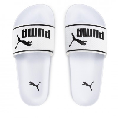 PUMA LEADCAT 2.0 SLIDES 384139 02 ΛΕΥΚΟ ΜΑΥΡΟ