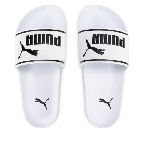 PUMA LEADCAT 2.0 SLIDES 384139 02 ΛΕΥΚΟ ΜΑΥΡΟ
