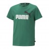 PUMA JR ESS+ 2 COL LOGO TEE B 586985 37 ΠΡΑΣΙΝΟ