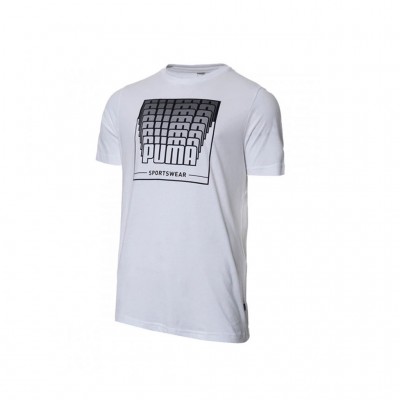 PUMA WORDING GRAPHIC TEE 848564 02 ΛΕΥΚΟ