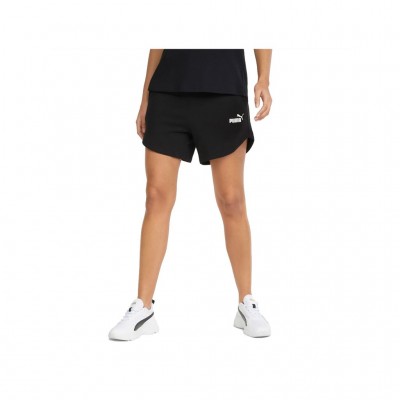 PUMA ESS HIGHT WAIST SHORT TR 848339 01 ΜΑΥΡΟ