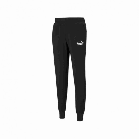 PUMA ESS LOGO M PANTS 586716 01 ΜΑΥΡΟ