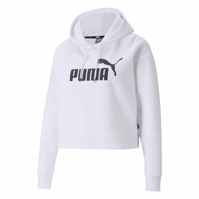 PUMA CROPPED ΓΥΝΑΙΚΕΊΟ ΦΟΥΤΕΡ ΜΕ ΚΟΥΚΟΥΛΑ 586869 02 ΛΕΥΚΟ ΜΑΥΡΟ