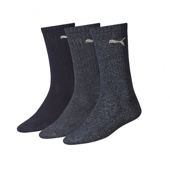 PUMA SPORT 3 PACK SOCKS 880355 321 ΜΠΛΕ