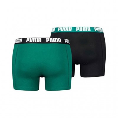 PUMA BASIC BOXER 2PACK 521015001 042 ΠΡΑΣΙΝΟ ΜΑΥΡΟ