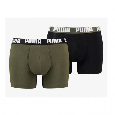 PUMA BASIC BOXER 2PACK 521015001 040 ΧΑΚΙ ΜΑΥΡΟ