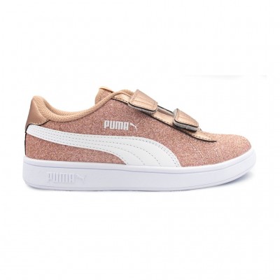 PUMA SMASH V2 GLITZ GLAM V PS 367378 29 ΧΡΥΣΟ ΛΕΥΚΟ