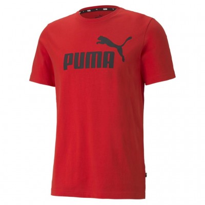 PUMA ESS LOGO TEE 586666 11 ΚΟΚΚΙΝΟ