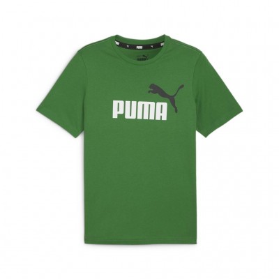 PUMA ESS+ 2  COL LOGO TEE 586759 86 ΠΡΑΣΙΝΟ