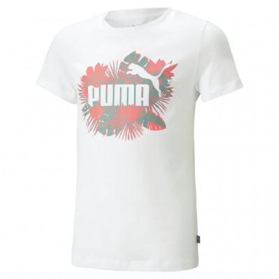 PUMA JR ESS FLOWER POWER 673528 02 ΛΕΥΚΟ