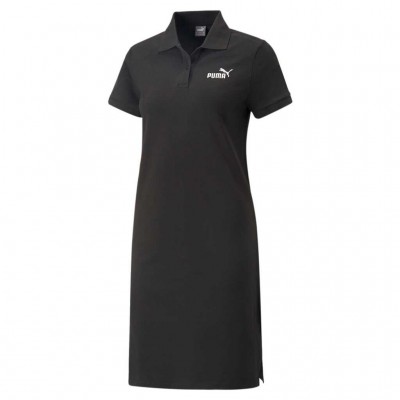 PUMA ESS ELEVETED POLO DRESS 673790 01 ΜΑΥΡΟ