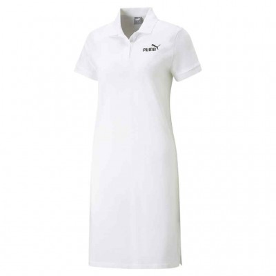 PUMA ESS ELEVETED POLO DRESS 673790 02 ΛΕΥΚΟ