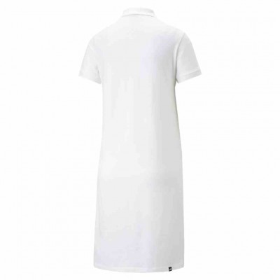 PUMA ESS ELEVETED POLO DRESS 673790 02 ΛΕΥΚΟ