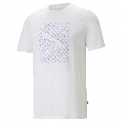 PUMA GRAPHICS CAT TEE 674474 02 ΛΕΥΚΟ