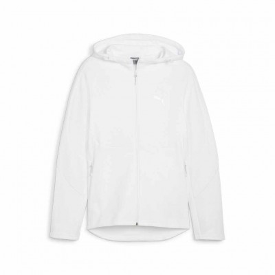 PUMA EVOSTRIPE FULL ZIP HOODIE 678995 02 ΛΕΥΚΟ