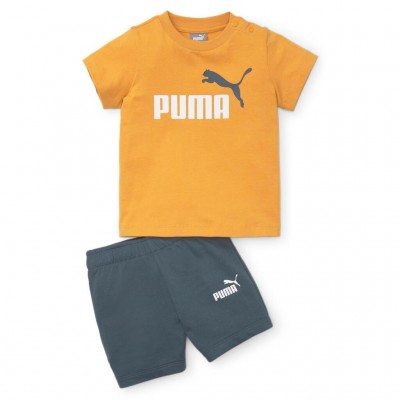 PUMA MINICATS TEE & SHORTS SET B 845839 30 ΠΟΡΤΟΚΑΛΙ ΓΚΡΙ