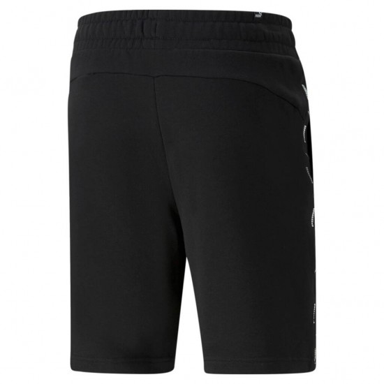 PUMA ESS +TAPE SHORTS 9 847387 01 ΜΑΥΡΟ