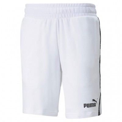 PUMA ESS +TAPE SHORTS 9 847387 02 ΛΕΥΚΟ