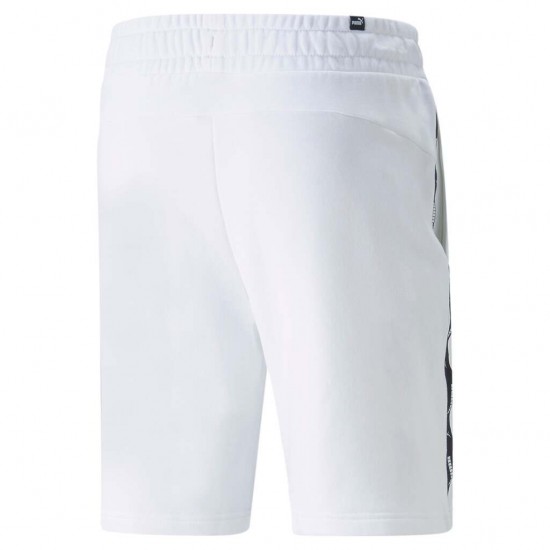 PUMA ESS +TAPE SHORTS 9 847387 02 ΛΕΥΚΟ