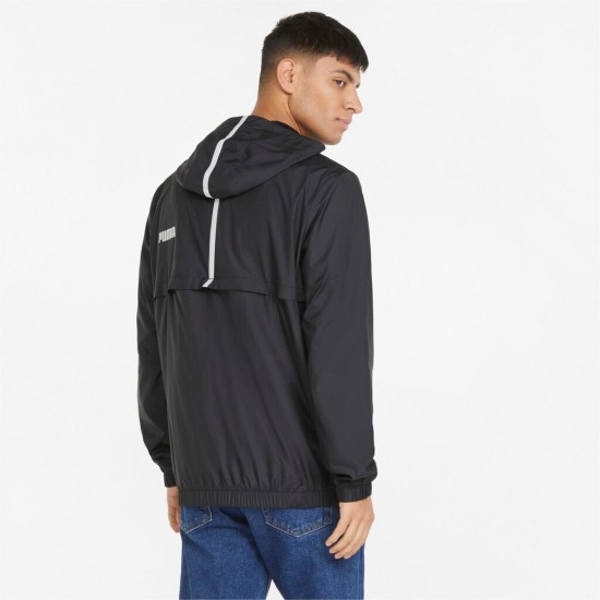 PUMA ESS SOLID WINDBREAKER 847484 01 ΜΑΥΡΟ