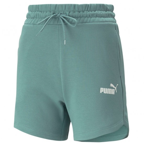 PUMA ESS HIGHT WAIST SHORT TR 848339 90 ΠΡΑΣΙΝΟ