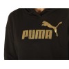 PUMA ESS METALLIC LOGO HOODIE TR 848305 01 ΜΑΥΡΟ