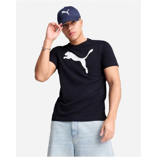 PUMA ESS TEE 682536 01 ΜΑΥΡΟ ΛΕΥΚΟ