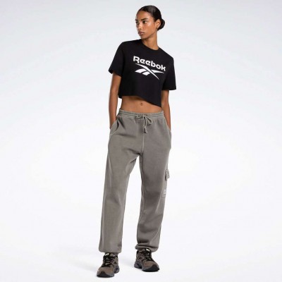 REEBOK IDENTITY CROP TOP 100034775 ΜΑΥΡΟ
