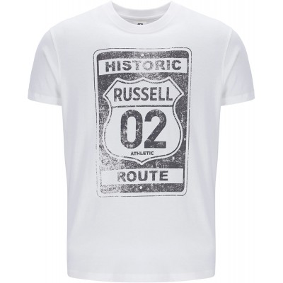 RUSSELL RYLAN-S/S CREWNECK A4047-1 001 ΛΕΥΚΟ