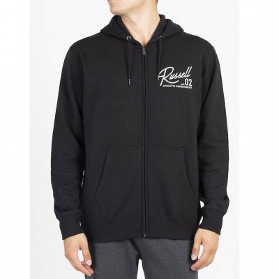 RUSSELL ZIP THROUGH HOODY A2029-2 099 ΜΑΥΡΟ