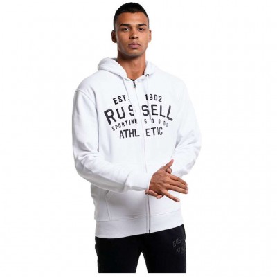 RUSSELL ZIP THROUGH HOODY A2036-2 001 ΛΕΥΚΟ