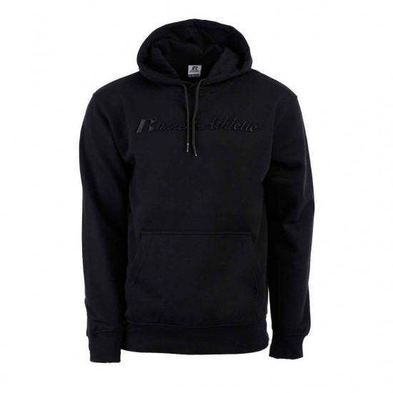 RUSSELL PULL OVER HOODY Α24-043-2 099 ΜΑΥΡΟ