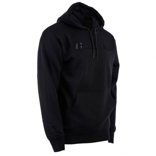 RUSSELL PULL OVER HOODY Α24-043-2 099 ΜΑΥΡΟ