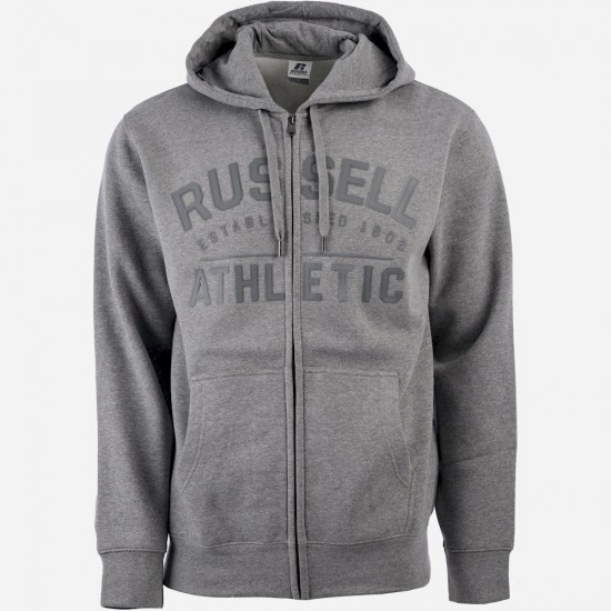 RUSSELL ZIP HOODY SWEAT A24-020-2 090 ΓΚΡΙ